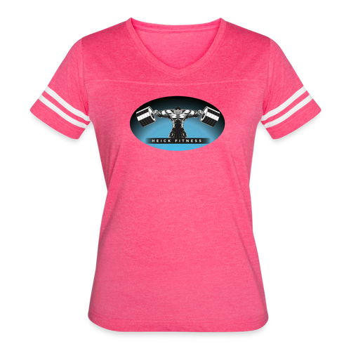 Women’s Vintage Sport T-Shirt - vintage pink/white